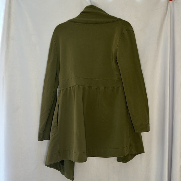 SAHALIE ARMY GREEN PEACOAT (M) - Picture 6 of 10